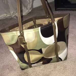 Coach Op Art Sateen Tote